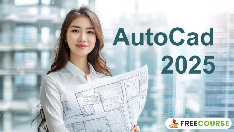 Banner Image Lets Learn AutoCAD 2025 - FreeCourse.pro